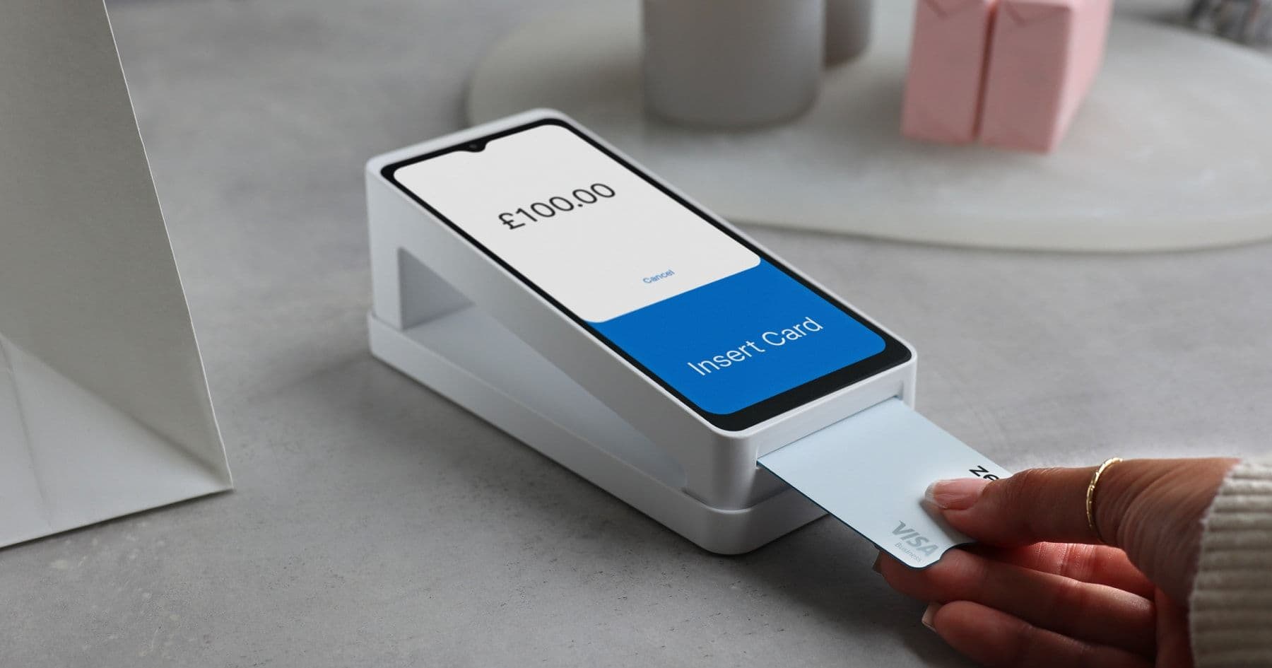 Card machine with chip and pin