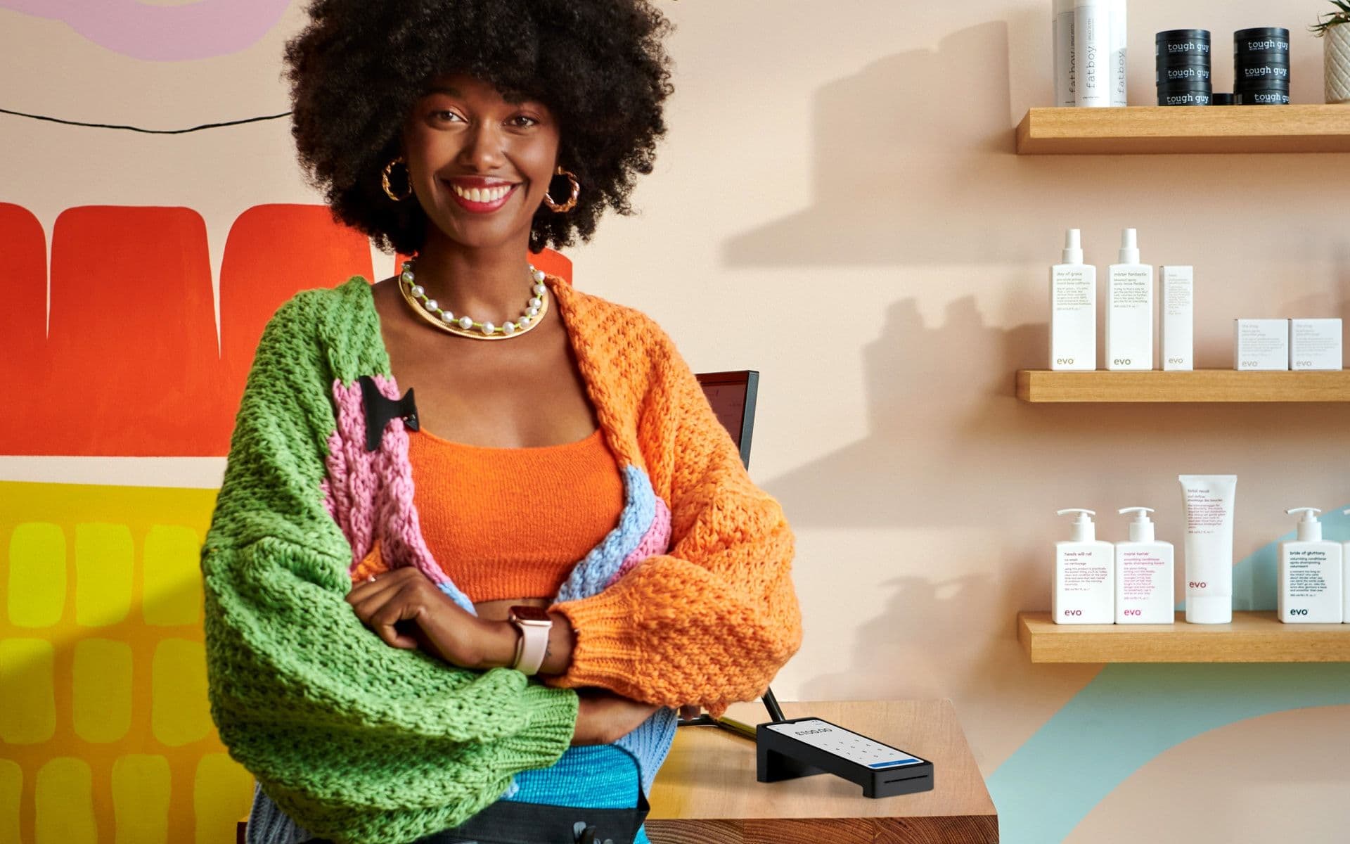 Zeller - Hairdresser with Terminal 2 in black