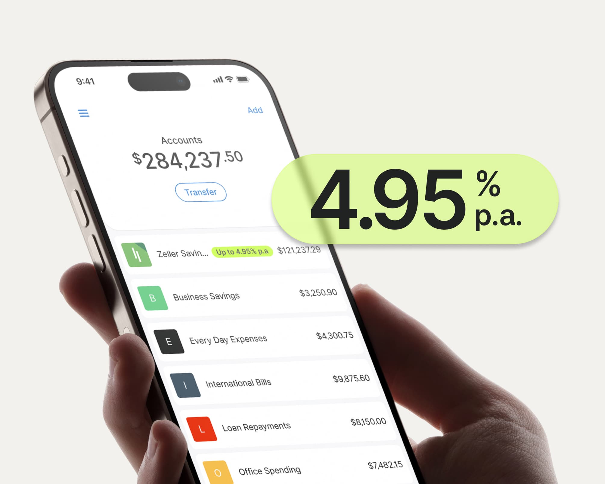 EOFY Zeller Savings Account 4.95% Nav Banner