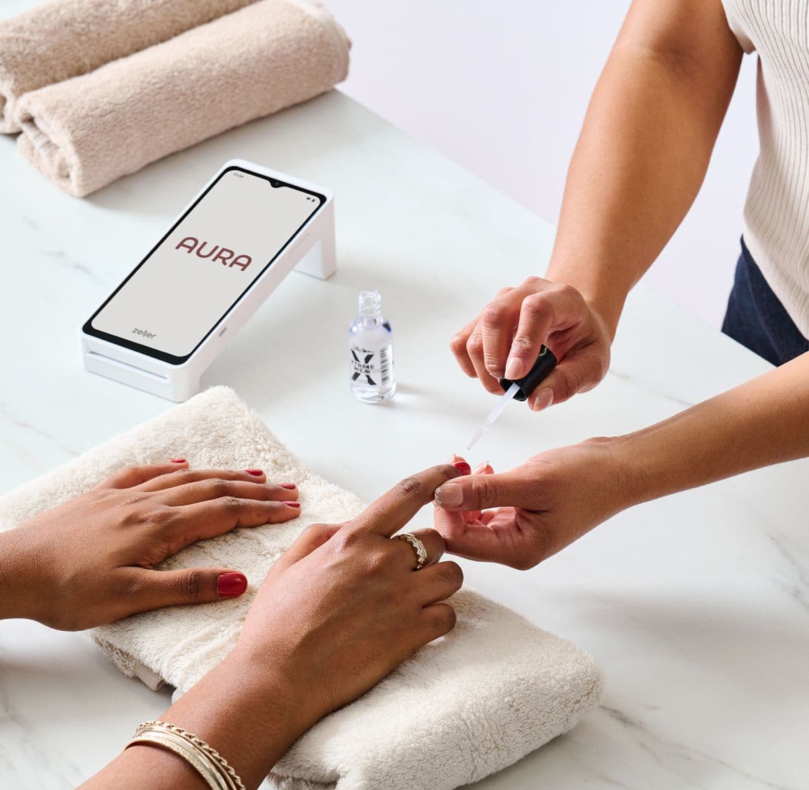 Custom Screensaver at the Nail Salon