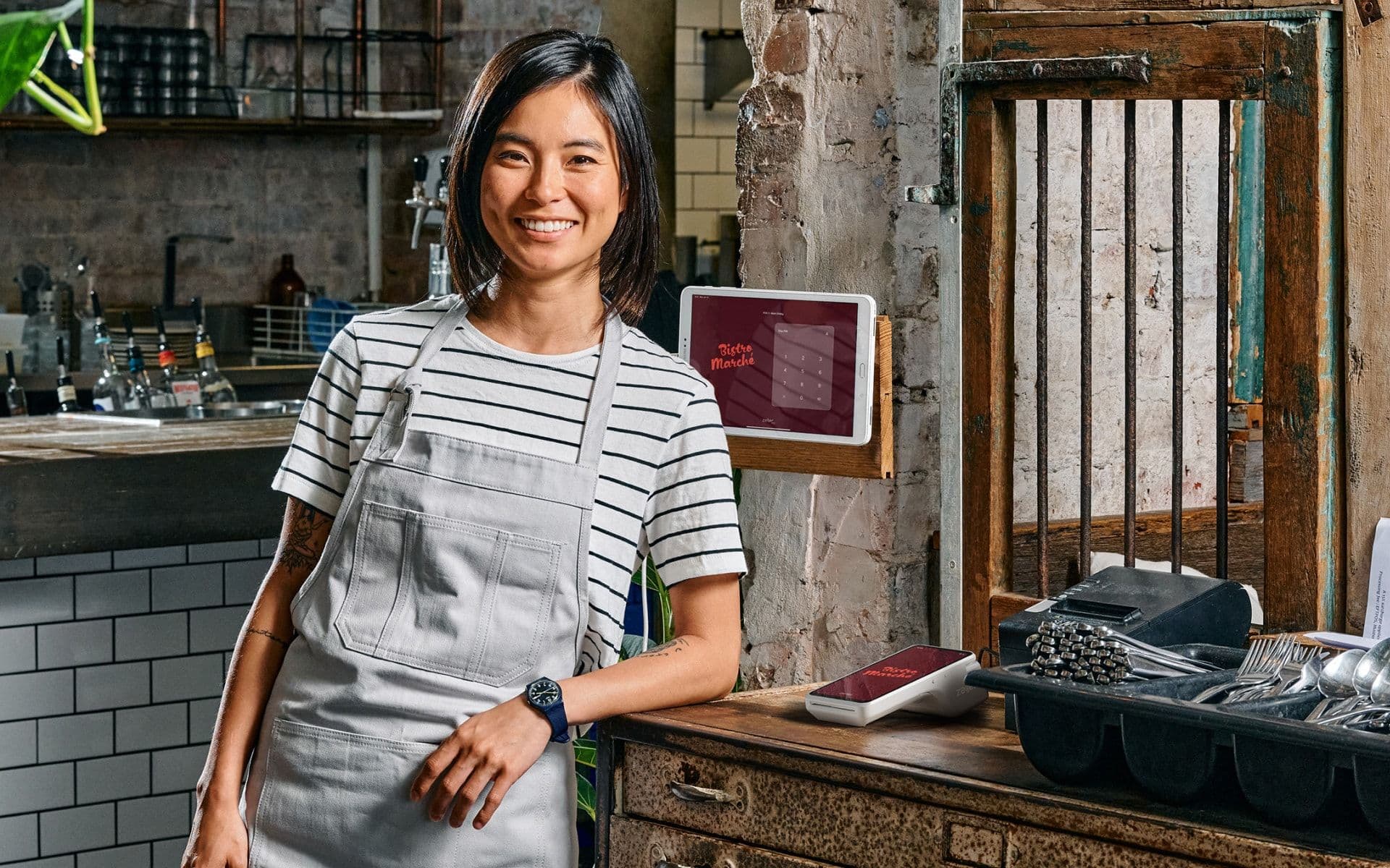 Zeller - Happy restaurant merchant