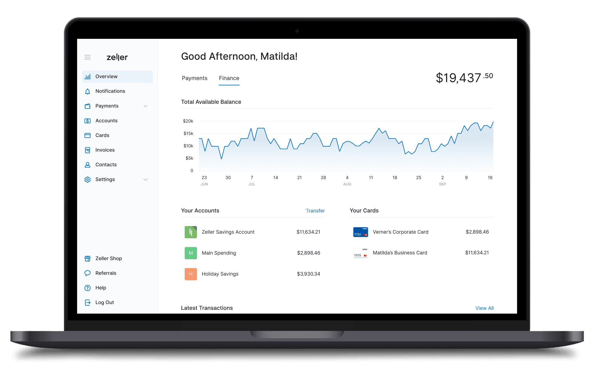 Zeller - Savings Account - Overview