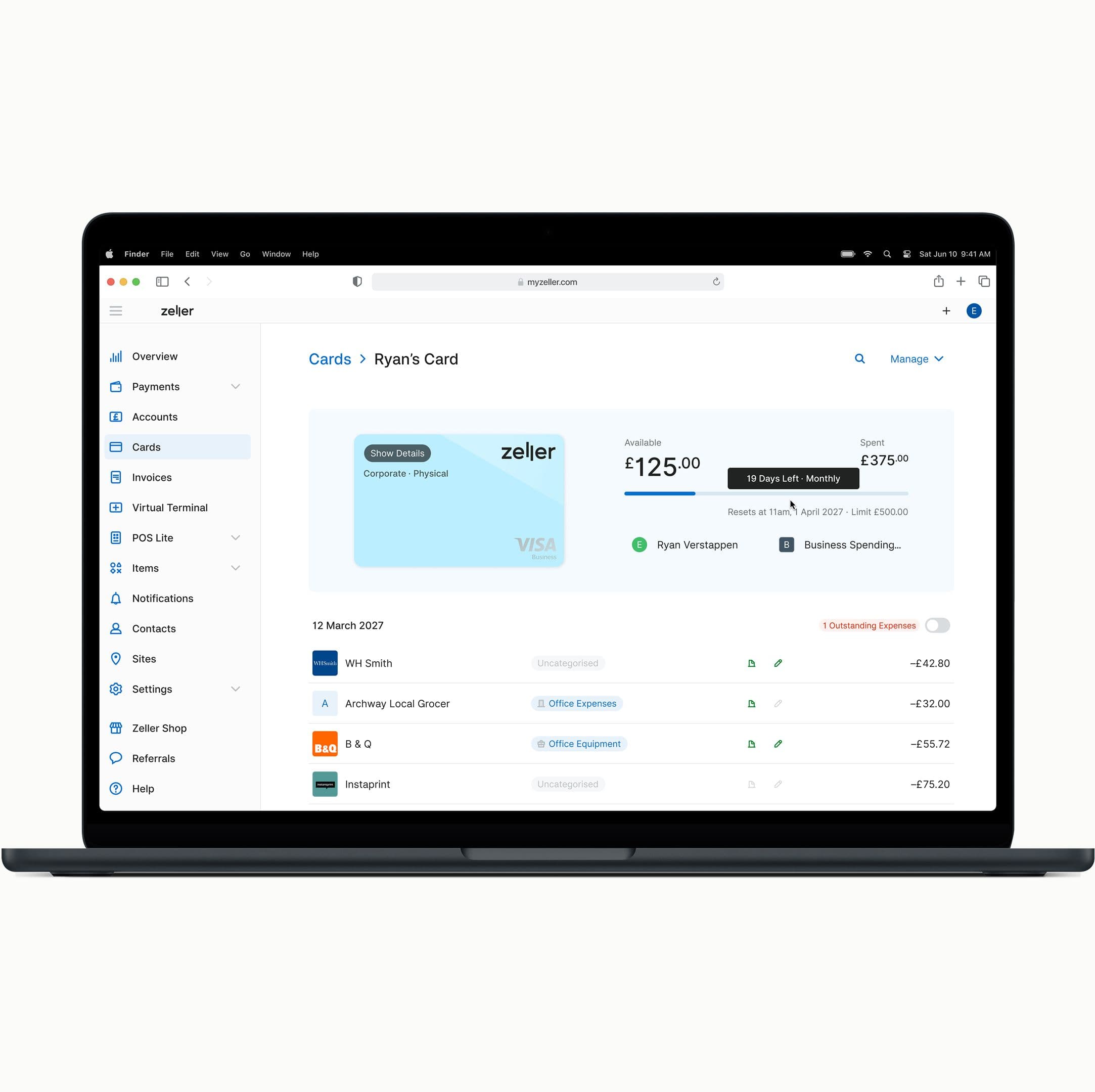 Cardholder spend insights