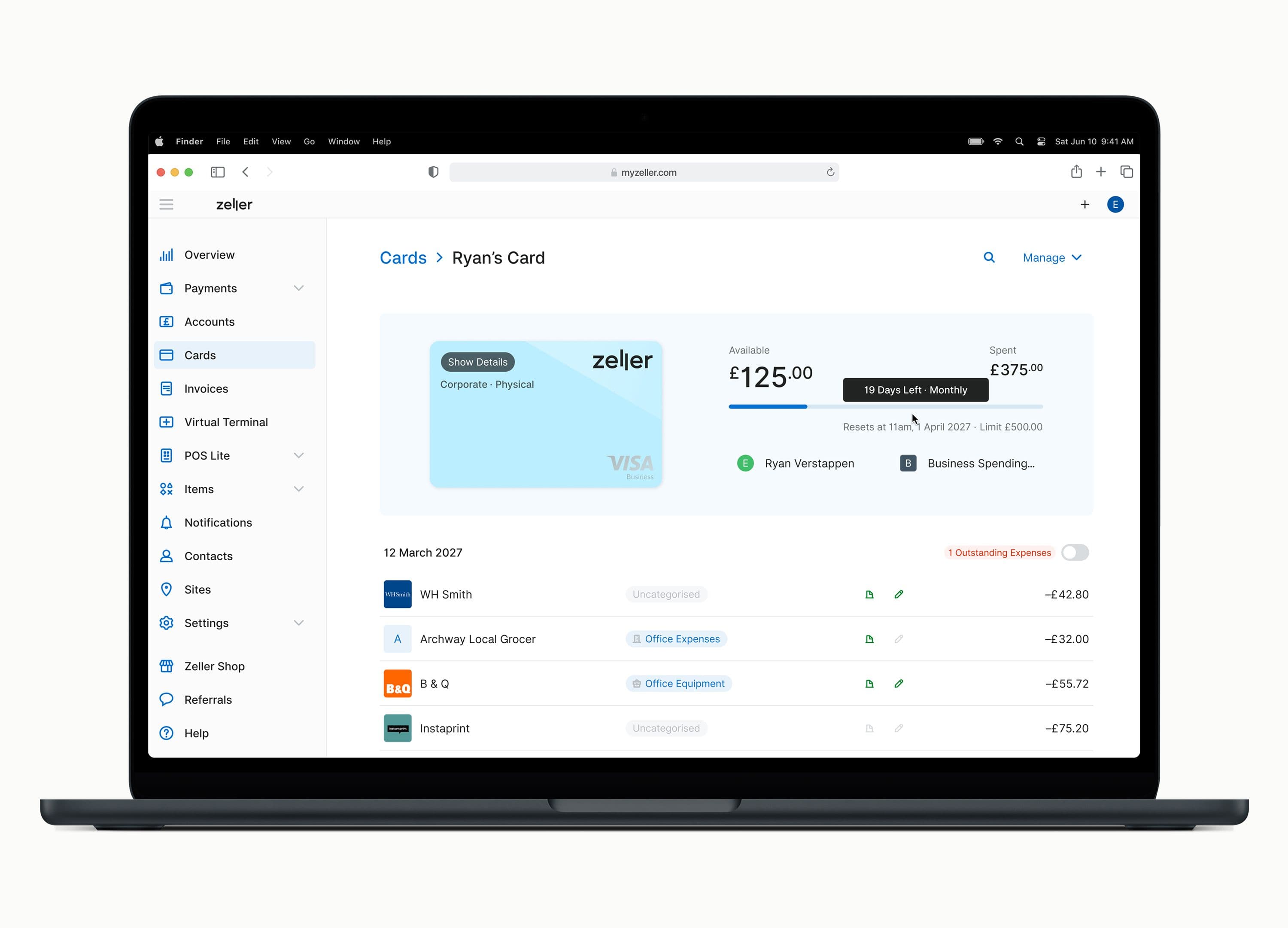 Cardholder spend insights