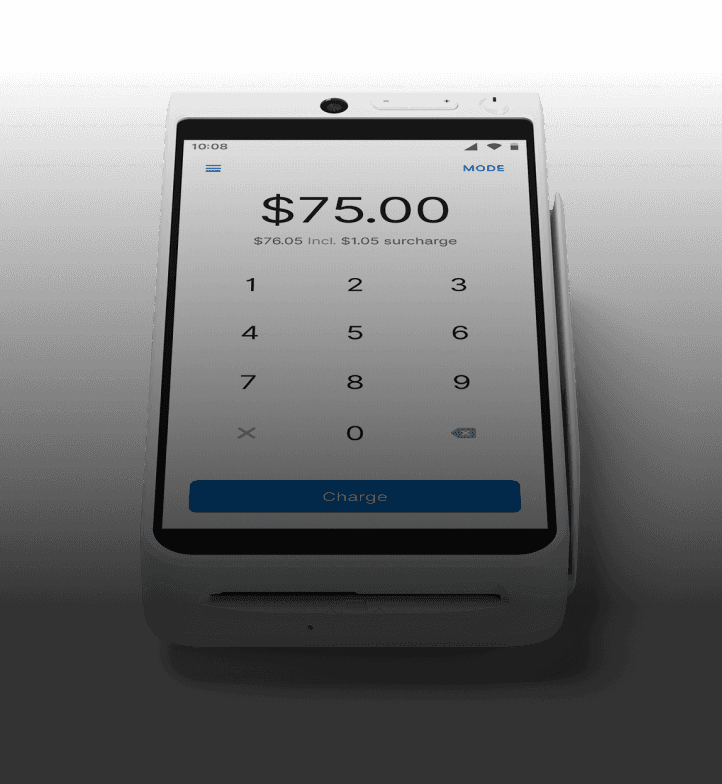 Terminal 1 white - front view