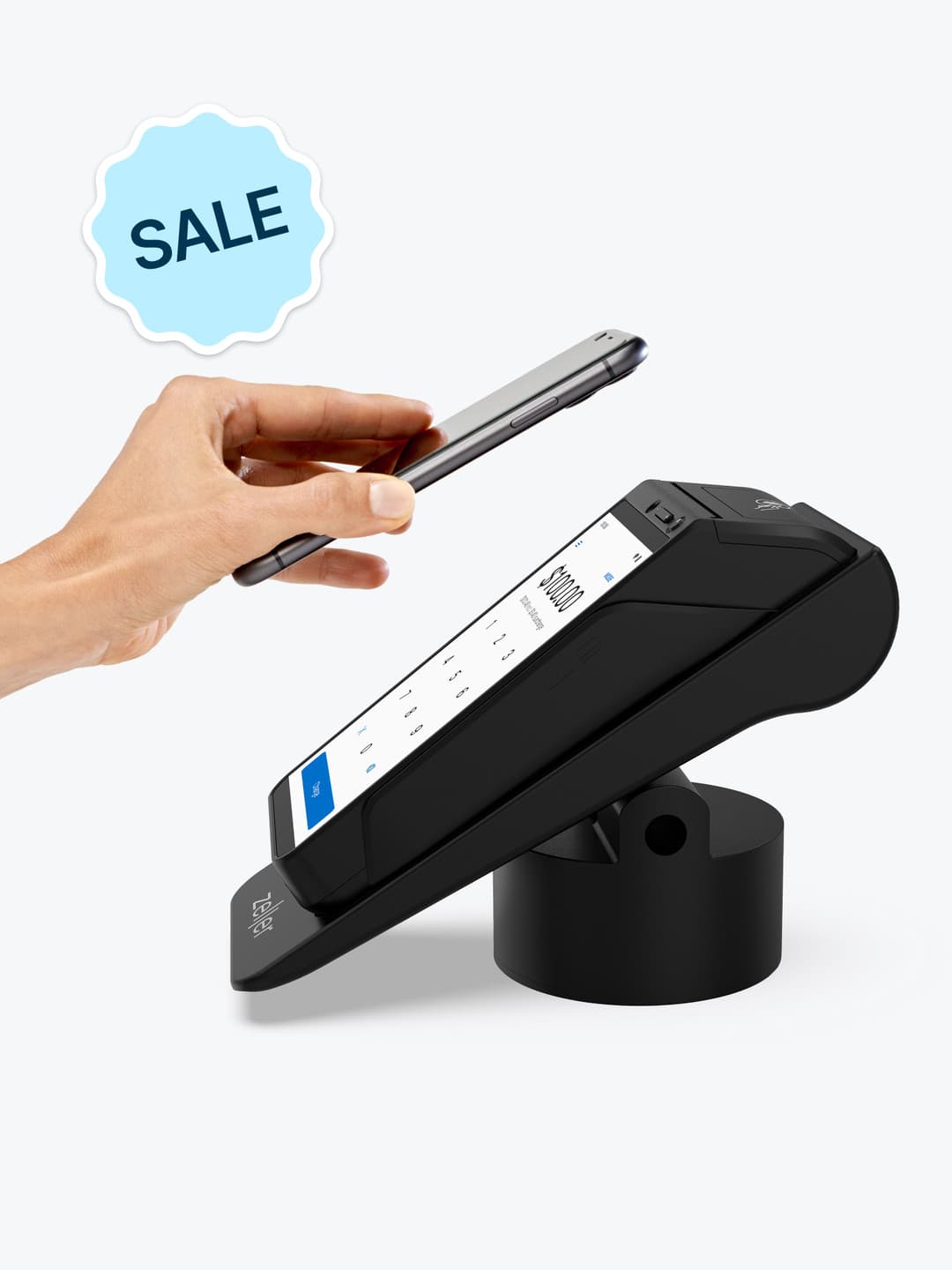 Zeller Powered Stand for Zeller Terminal in Black Low