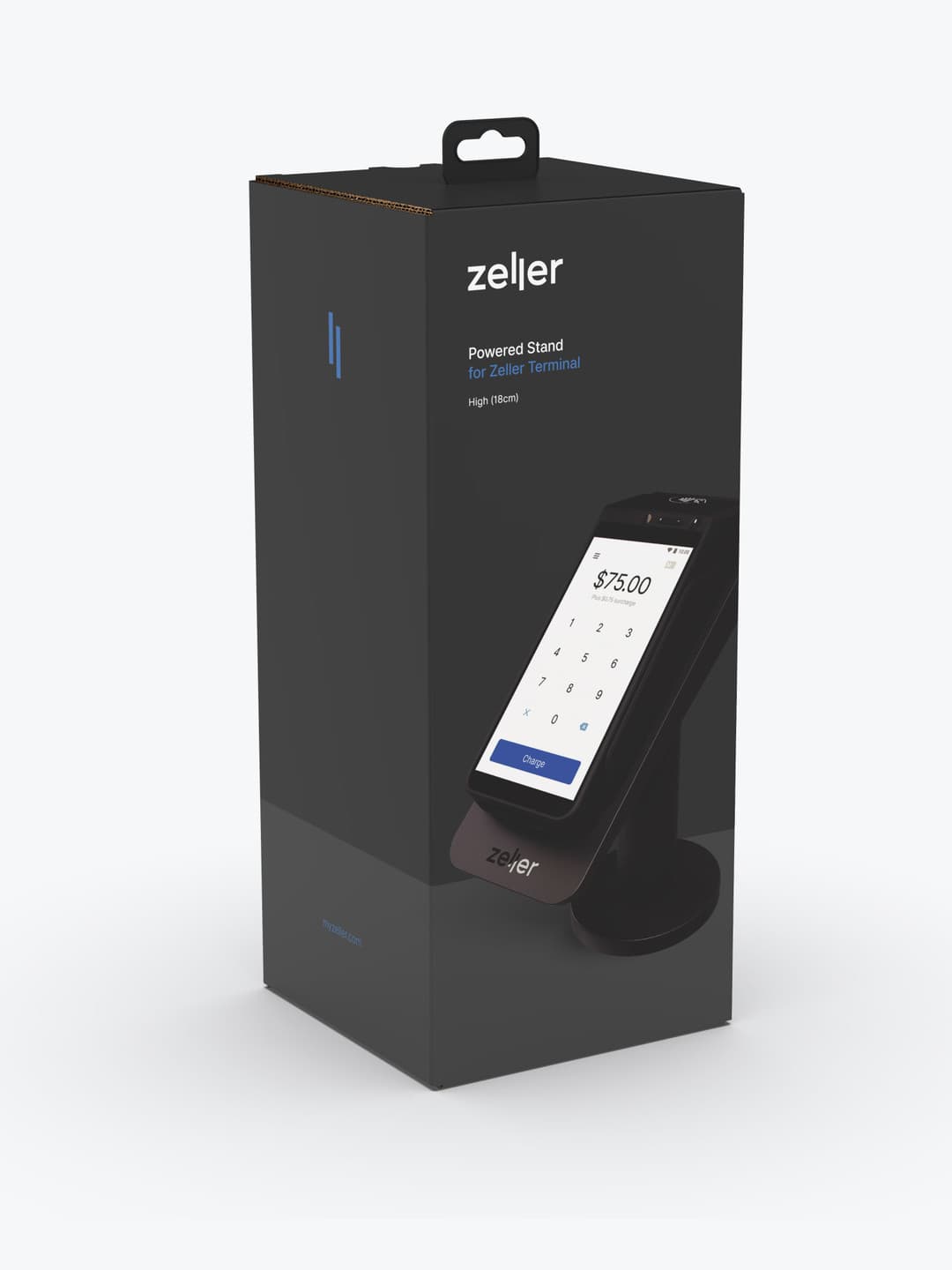 Zeller Powered Stand for Zeller Terminal in Black High